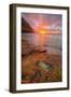 Sunset at Na Pali Coast, Kauai Hawaii-Vincent James-Framed Premium Photographic Print