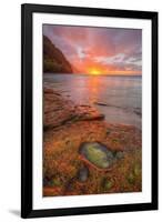 Sunset at Na Pali Coast, Kauai Hawaii-Vincent James-Framed Photographic Print