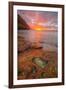 Sunset at Na Pali Coast, Kauai Hawaii-Vincent James-Framed Photographic Print