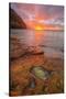 Sunset at Na Pali Coast, Kauai Hawaii-Vincent James-Stretched Canvas