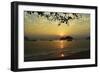 Sunset at Nipah Bay and Coral Island, Pulau Pangkor (Pangkor Island), Perak, Malaysia, Asia-Jochen Schlenker-Framed Photographic Print