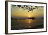 Sunset at Nipah Bay and Coral Island, Pulau Pangkor (Pangkor Island), Perak, Malaysia, Asia-Jochen Schlenker-Framed Photographic Print