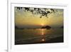 Sunset at Nipah Bay and Coral Island, Pulau Pangkor (Pangkor Island), Perak, Malaysia, Asia-Jochen Schlenker-Framed Photographic Print