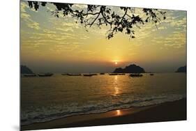 Sunset at Nipah Bay and Coral Island, Pulau Pangkor (Pangkor Island), Perak, Malaysia, Asia-Jochen Schlenker-Mounted Photographic Print