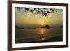 Sunset at Nipah Bay and Coral Island, Pulau Pangkor (Pangkor Island), Perak, Malaysia, Asia-Jochen Schlenker-Framed Photographic Print