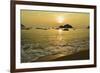 Sunset at Nipah Bay and Coral Island, Pulau Pangkor (Pangkor Island), Perak, Malaysia, Asia-Jochen Schlenker-Framed Photographic Print
