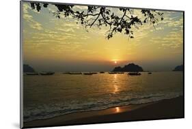 Sunset at Nipah Bay and Coral Island, Pulau Pangkor (Pangkor Island), Perak, Malaysia, Asia-Jochen Schlenker-Mounted Photographic Print