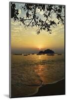 Sunset at Nipah Bay and Coral Island, Pulau Pangkor (Pangkor Island), Perak, Malaysia, Asia-Jochen Schlenker-Mounted Photographic Print