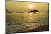 Sunset at Nipah Bay and Coral Island, Pulau Pangkor (Pangkor Island), Perak, Malaysia, Asia-Jochen Schlenker-Mounted Photographic Print