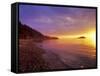 Sunset at North Beach at Deception Pass State Park, Washington, USA-Chuck Haney-Framed Stretched Canvas