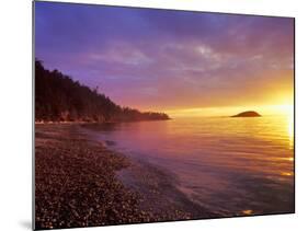 Sunset at North Beach at Deception Pass State Park, Washington, USA-Chuck Haney-Mounted Photographic Print