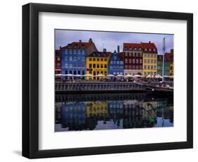 Sunset at Nyhavn, Copenhagen, Denmark, Scandinavia, Europe-Jim Nix-Framed Photographic Print