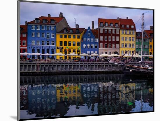 Sunset at Nyhavn, Copenhagen, Denmark, Scandinavia, Europe-Jim Nix-Mounted Photographic Print