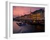 Sunset at Nyhavn, Copenhagen, Denmark, Scandinavia, Europe-Jim Nix-Framed Premium Photographic Print