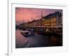 Sunset at Nyhavn, Copenhagen, Denmark, Scandinavia, Europe-Jim Nix-Framed Photographic Print