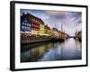 Sunset at Nyhavn, Copenhagen, Denmark, Scandinavia, Europe-Jim Nix-Framed Photographic Print