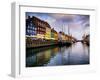 Sunset at Nyhavn, Copenhagen, Denmark, Scandinavia, Europe-Jim Nix-Framed Photographic Print