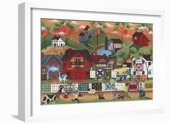 Sunset at Old Country Village-Cheryl Bartley-Framed Giclee Print