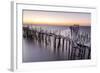 Sunset at Palafito Pier of Carrasqueira, Natural Reserve of Sado River, Alcacer Do Sal-Roberto Moiola-Framed Photographic Print