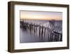 Sunset at Palafito Pier of Carrasqueira, Natural Reserve of Sado River, Alcacer Do Sal-Roberto Moiola-Framed Photographic Print