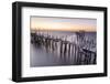 Sunset at Palafito Pier of Carrasqueira, Natural Reserve of Sado River, Alcacer Do Sal-Roberto Moiola-Framed Photographic Print