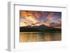 Sunset at Patricia Lake, Jasper National Park, Alberta, Canada.-Russ Bishop-Framed Photographic Print