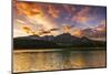 Sunset at Patricia Lake, Jasper National Park, Alberta, Canada.-Russ Bishop-Mounted Photographic Print