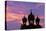 Sunset at Pha That Luang Gate in Laos-null-Stretched Canvas