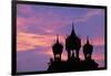 Sunset at Pha That Luang Gate in Laos-null-Framed Photographic Print