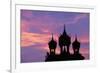 Sunset at Pha That Luang Gate in Laos-null-Framed Photographic Print