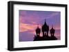 Sunset at Pha That Luang Gate in Laos-null-Framed Photographic Print