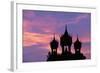 Sunset at Pha That Luang Gate in Laos-null-Framed Photographic Print