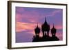 Sunset at Pha That Luang Gate in Laos-null-Framed Photographic Print