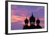 Sunset at Pha That Luang Gate in Laos-null-Framed Photographic Print