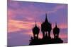 Sunset at Pha That Luang Gate in Laos-null-Mounted Photographic Print