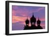 Sunset at Pha That Luang Gate in Laos-null-Framed Photographic Print