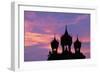 Sunset at Pha That Luang Gate in Laos-null-Framed Photographic Print