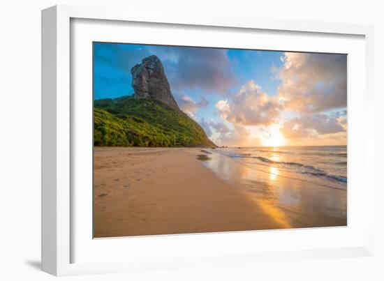 Sunset at Pico Mountain Above Boldro Beach-Tom Till-Framed Photographic Print