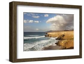 Sunset at Playa Del Viejo Rey, La Pared, Fuerteventura, Canary Islands, Spain, Atlantic, Europe-Markus Lange-Framed Photographic Print