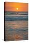 Sunset at Playa Guiones Surfing Beach-Rob Francis-Stretched Canvas