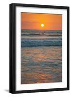 Sunset at Playa Guiones Surfing Beach-Rob Francis-Framed Photographic Print