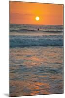 Sunset at Playa Guiones Surfing Beach-Rob Francis-Mounted Photographic Print