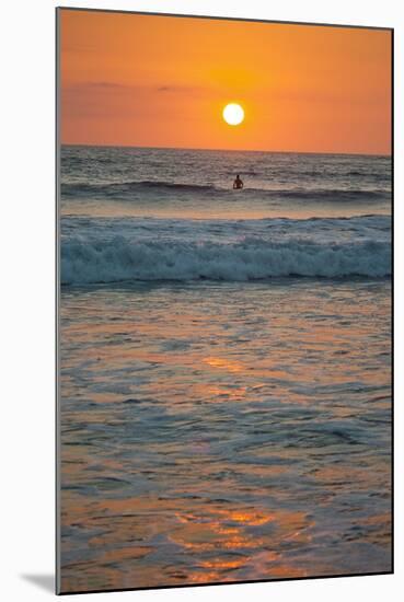 Sunset at Playa Guiones Surfing Beach-Rob Francis-Mounted Photographic Print