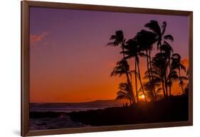 Sunset at Poipu Beach, Kauai, Hawaii, USA-Richard Duval-Framed Photographic Print