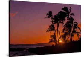 Sunset at Poipu Beach, Kauai, Hawaii, USA-Richard Duval-Stretched Canvas