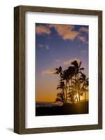 Sunset at Poipu Beach, Kauai, Hawaii, USA-Richard Duval-Framed Photographic Print