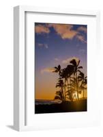 Sunset at Poipu Beach, Kauai, Hawaii, USA-Richard Duval-Framed Photographic Print