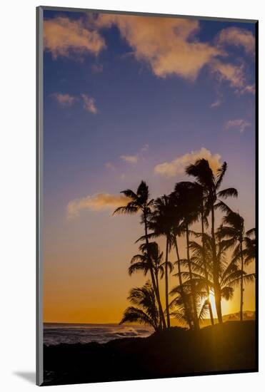 Sunset at Poipu Beach, Kauai, Hawaii, USA-Richard Duval-Mounted Photographic Print