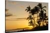 Sunset at Poipu Beach, Kauai, Hawaii-Michael DeFreitas-Stretched Canvas