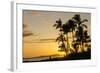 Sunset at Poipu Beach, Kauai, Hawaii-Michael DeFreitas-Framed Photographic Print